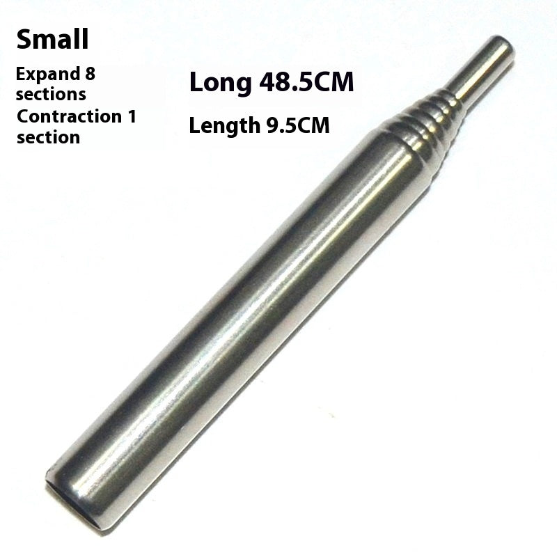 Alloy Camping Fire Blower Retractable Rod Outdoor Portable Retractable