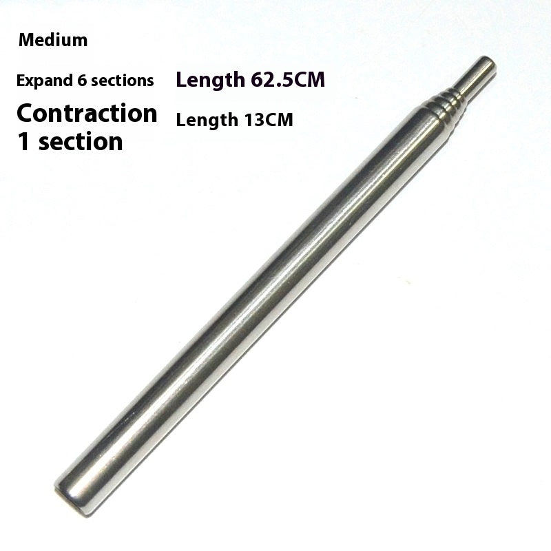 Alloy Camping Fire Blower Retractable Rod Outdoor Portable Retractable