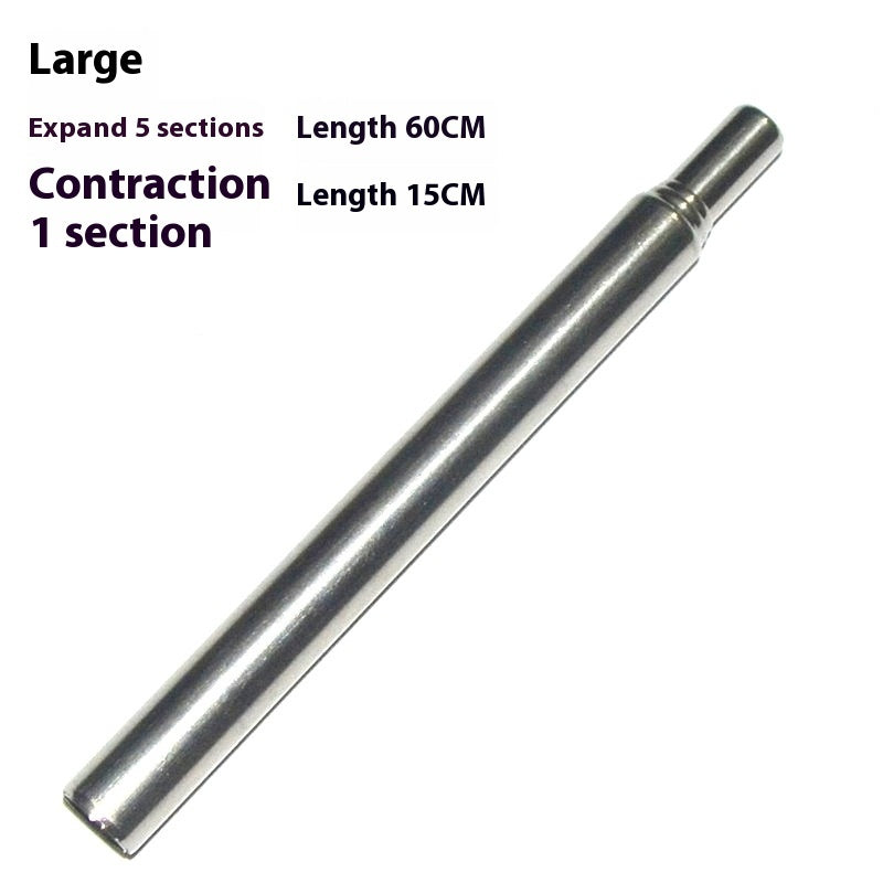 Alloy Camping Fire Blower Retractable Rod Outdoor Portable Retractable