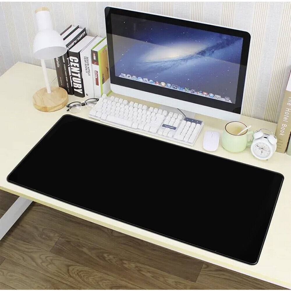 Black 90x40cm Extra Large Anti Slip Gaming Mouse Mat PC Laptop Keyboard Desk Pad