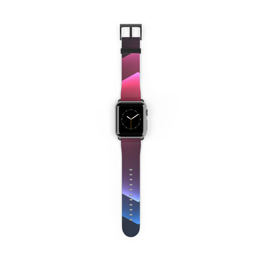 Vibrant Gradient Watch Band, Adjustable Silicone Wristband, Fashion Accessory for Fitness, Gift for Tech Lovers, Colorful Sport Watch Strap