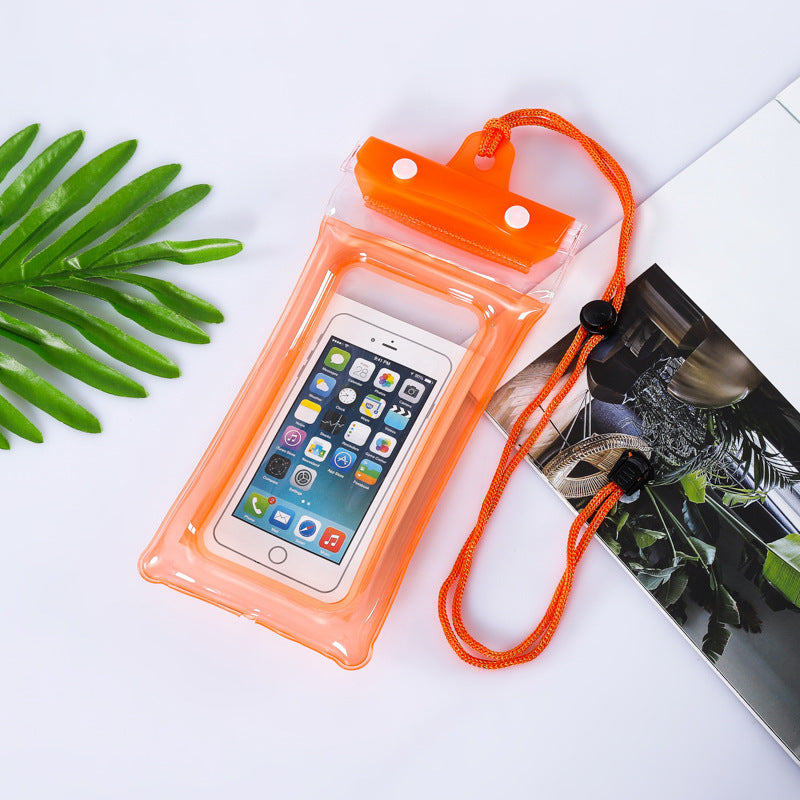 Inflatable Floating Touch Screen Mobile Phone Waterproof Bag Three Layers