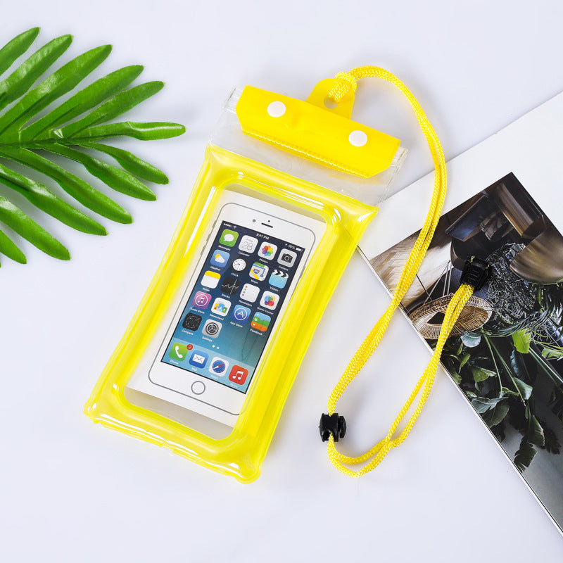 Inflatable Floating Touch Screen Mobile Phone Waterproof Bag Three Layers