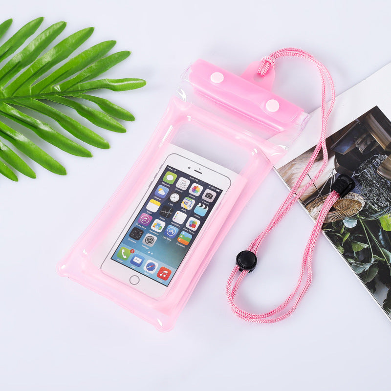 Inflatable Floating Touch Screen Mobile Phone Waterproof Bag Three Layers