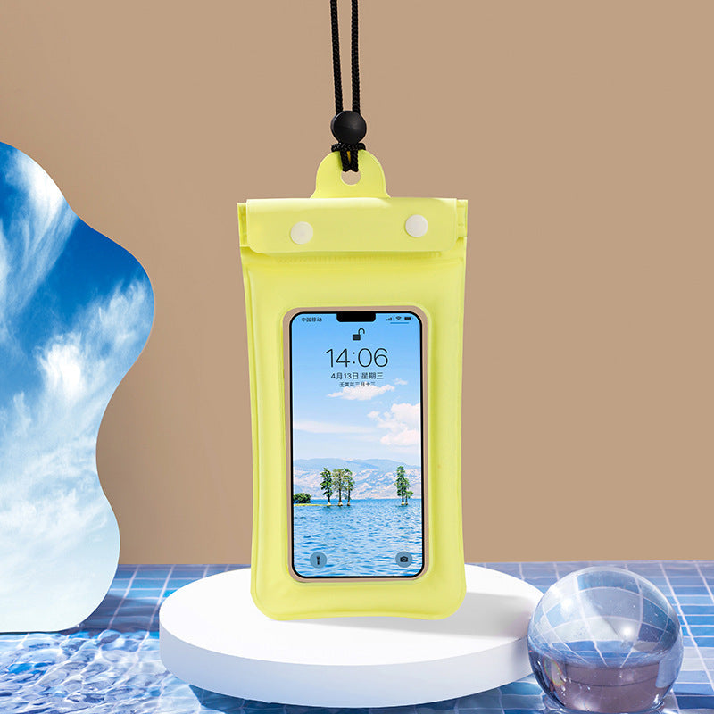 Inflatable Floating Touch Screen Mobile Phone Waterproof Bag Three Layers