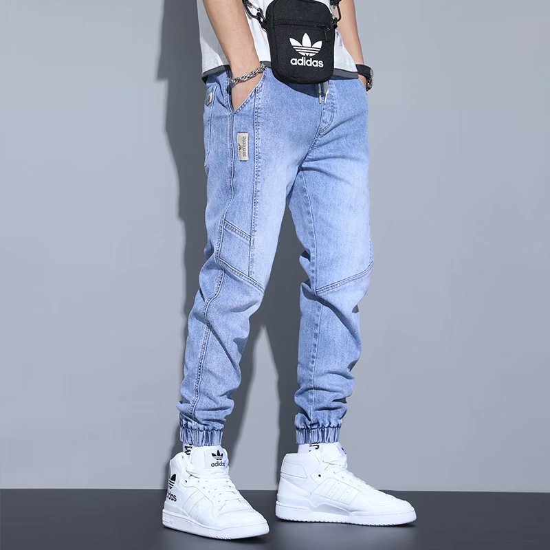 Men's Jeans Slim Fit Fashion Ankle-tied Harem Pants
