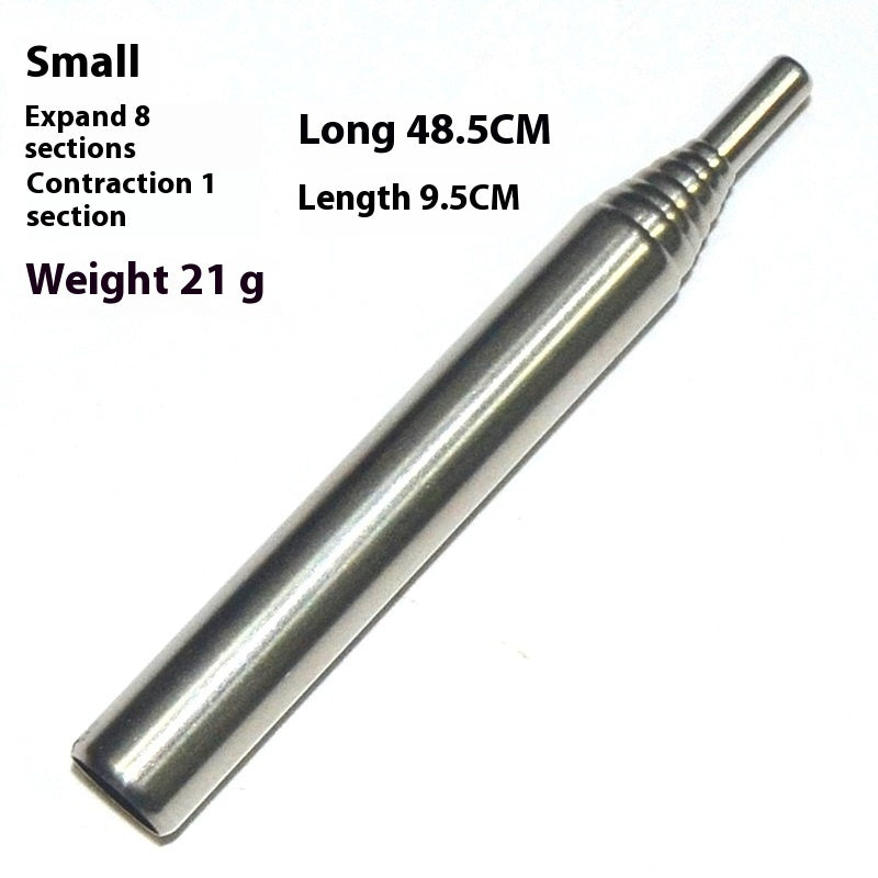 Alloy Camping Fire Blower Retractable Rod Outdoor Portable Retractable